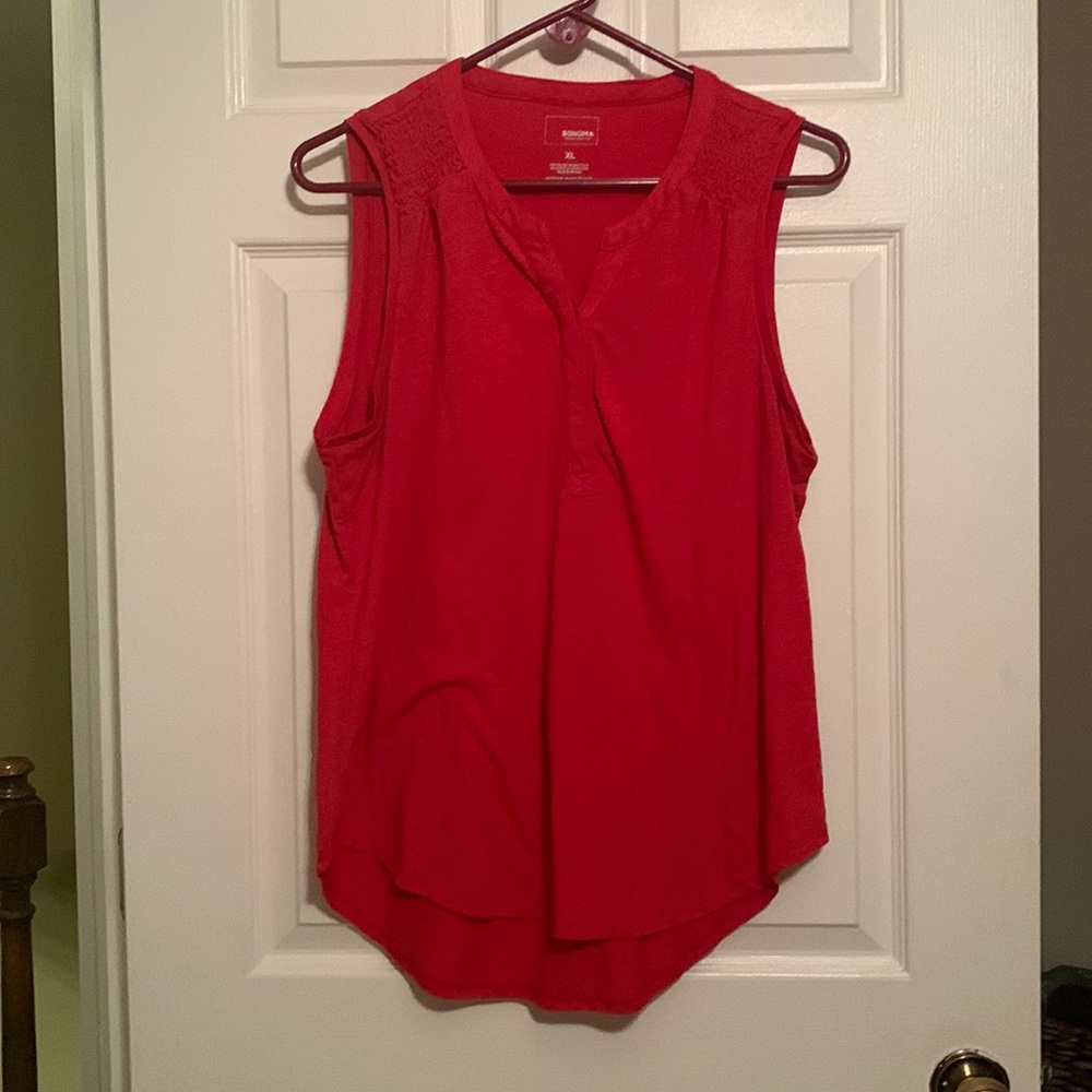 Sonoma red sleeveless shirt size XL